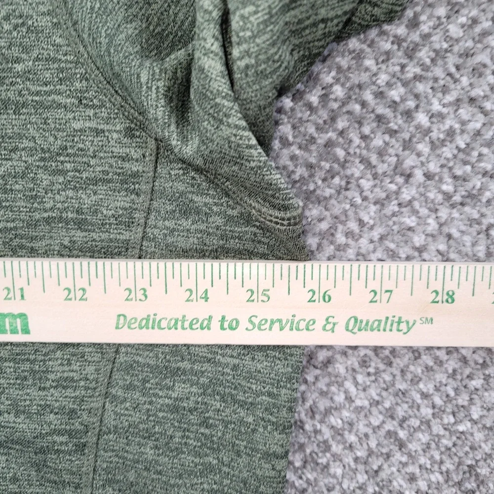 Adidas Mens Climawarm Hoodie XL Olive Green Heather Fleece Pullover Sweatshirt
